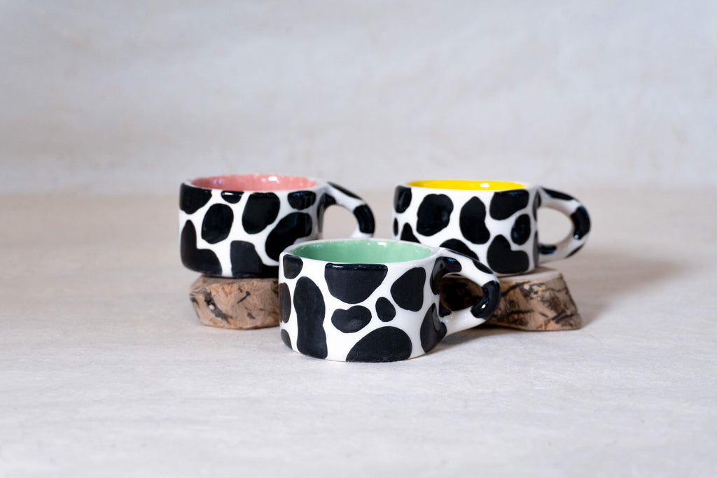Tazzina espresso MUCCATA - INTERNO TINTA UNITA