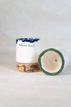 Bicchierino "coffee first" blu notte