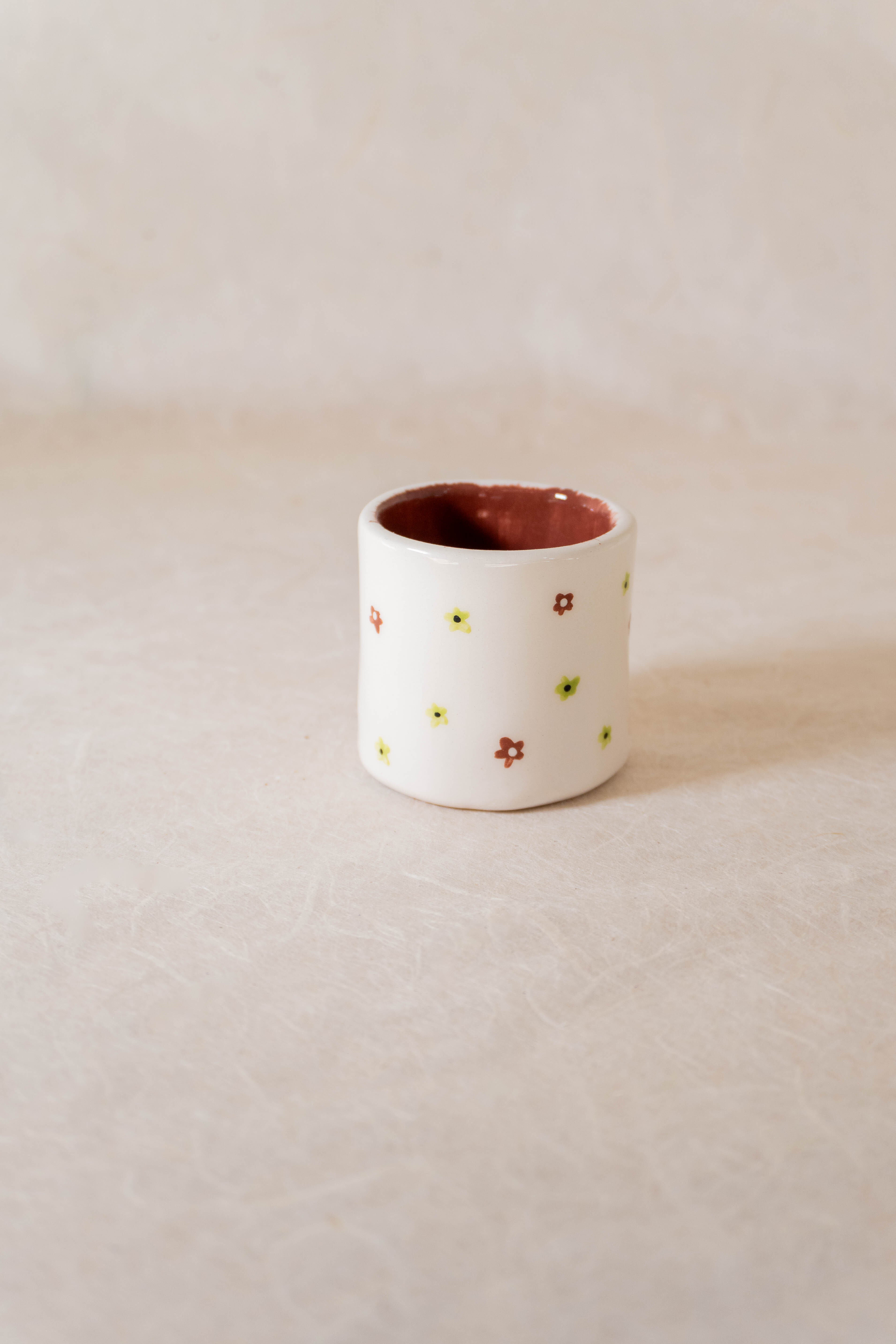 Bicchierino espresso con fiorellini