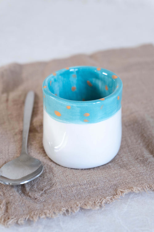 Bicchierino espresso TINTA UNITA CON PUNTINI