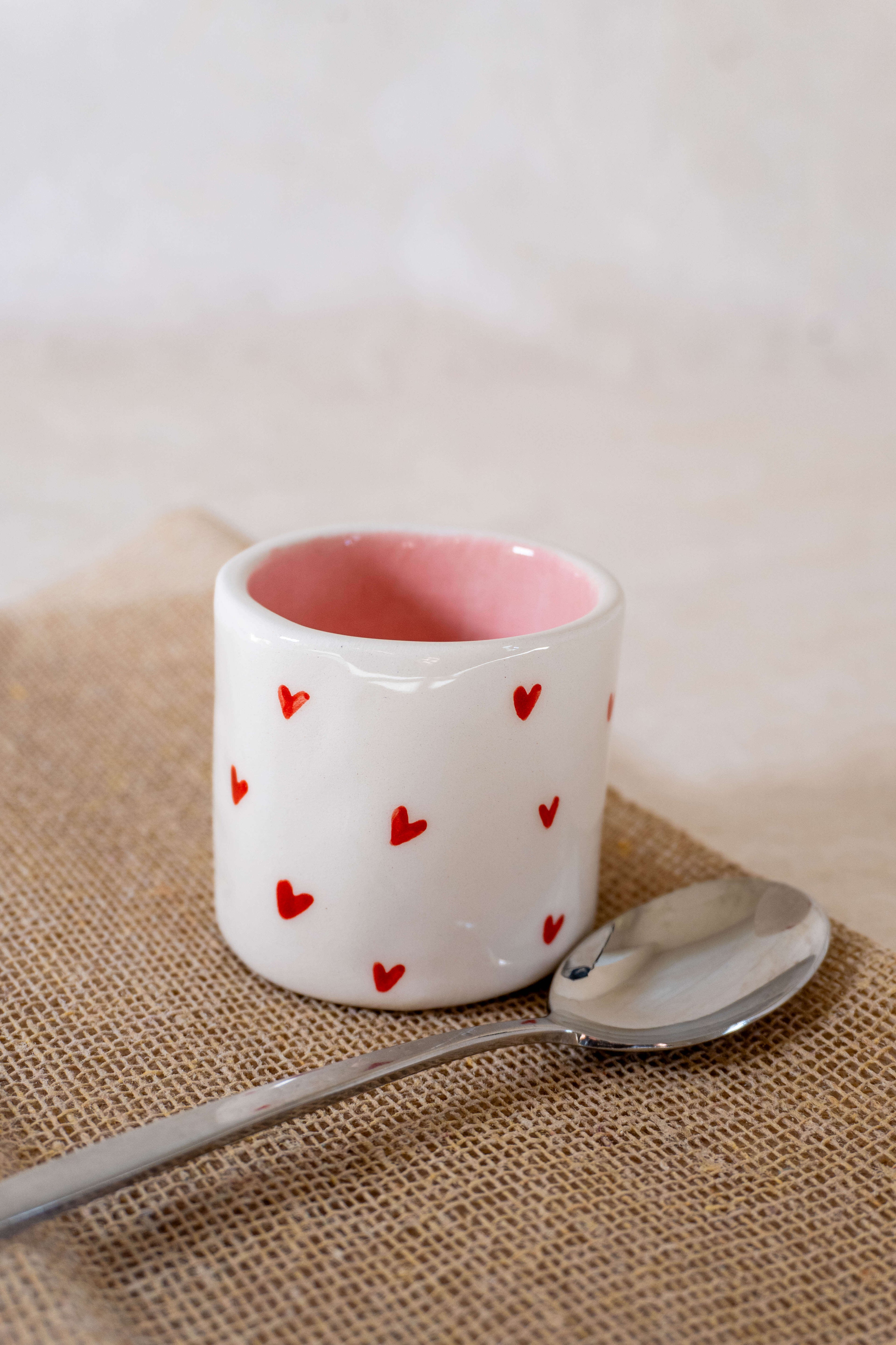 Bicchierino espresso CUORI ROSSI