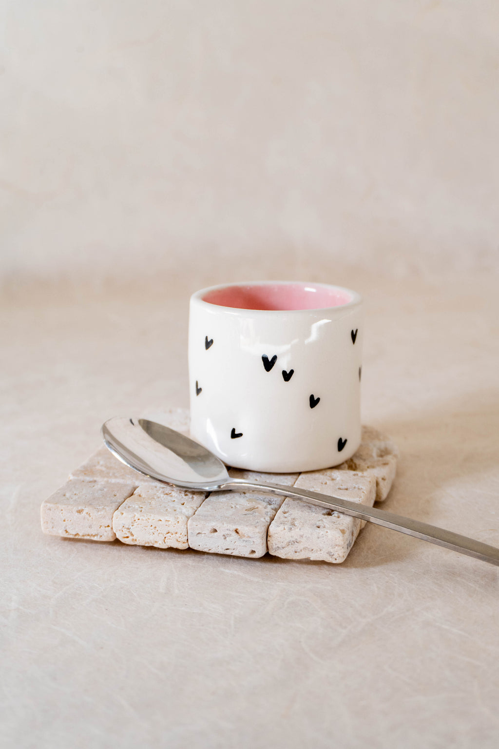 Bicchierino espresso CUORI NERI