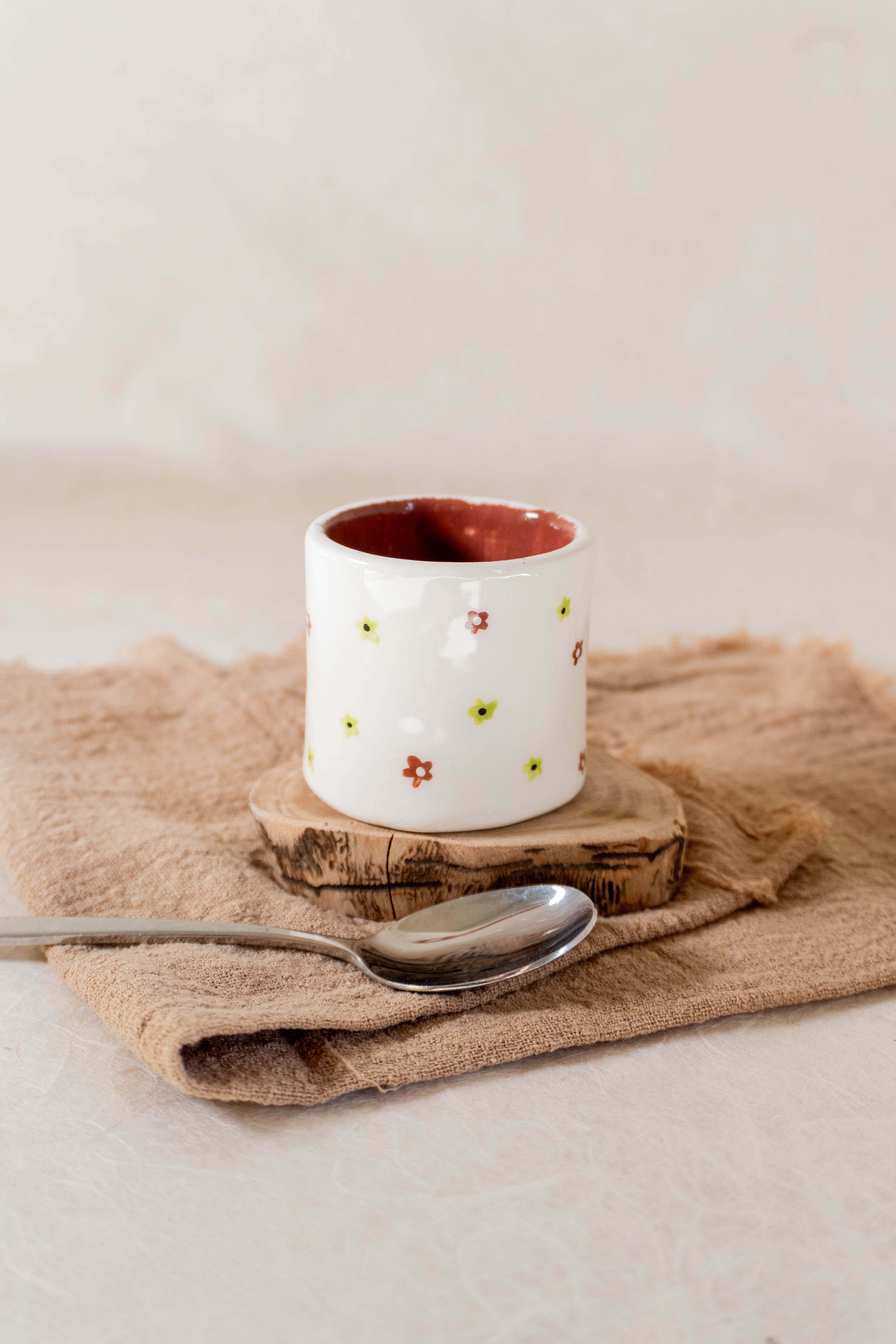 Bicchierino espresso con fiorellini