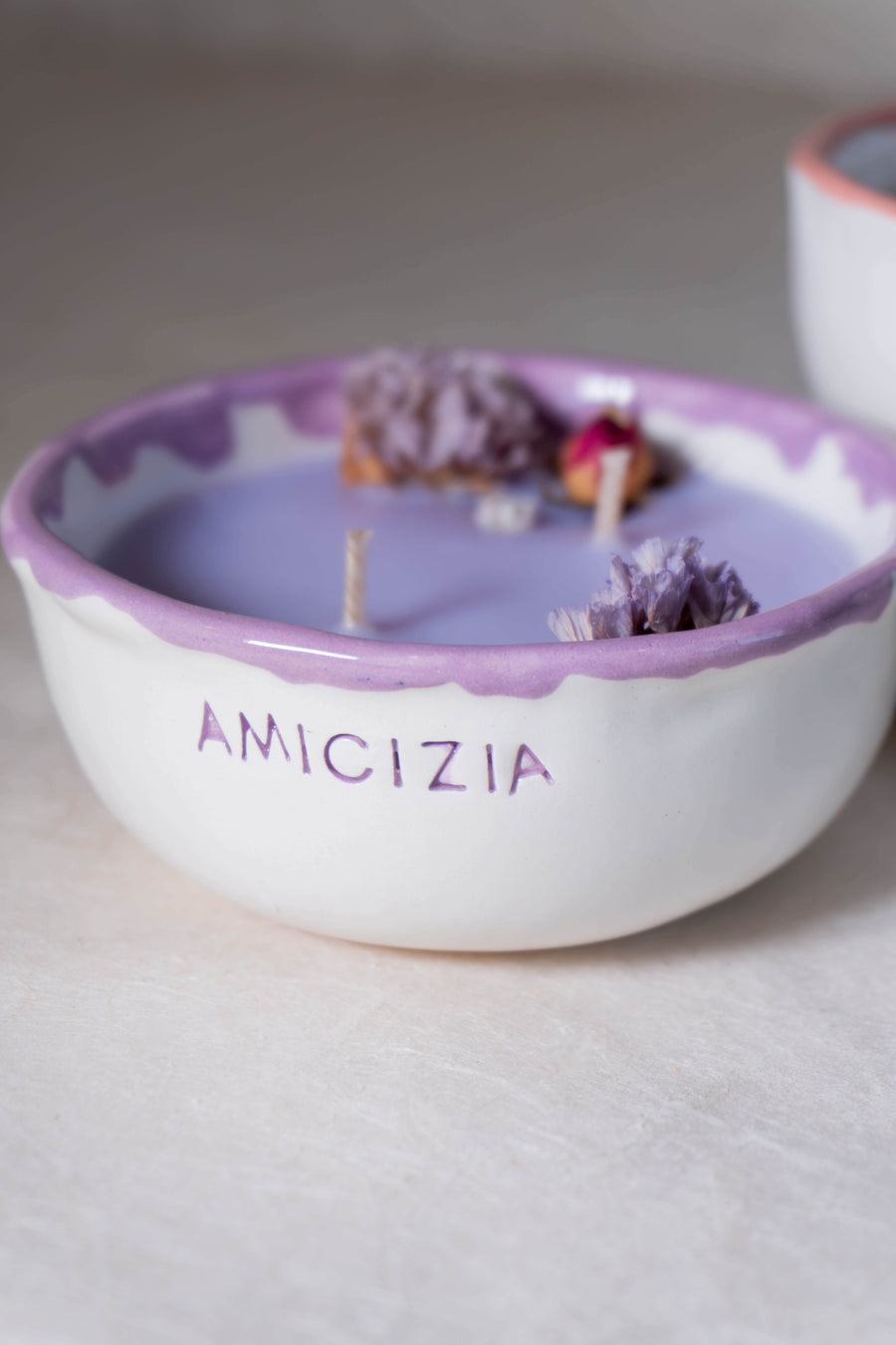 Ciotola piccola con CANDELA - PERSONALIZZATA