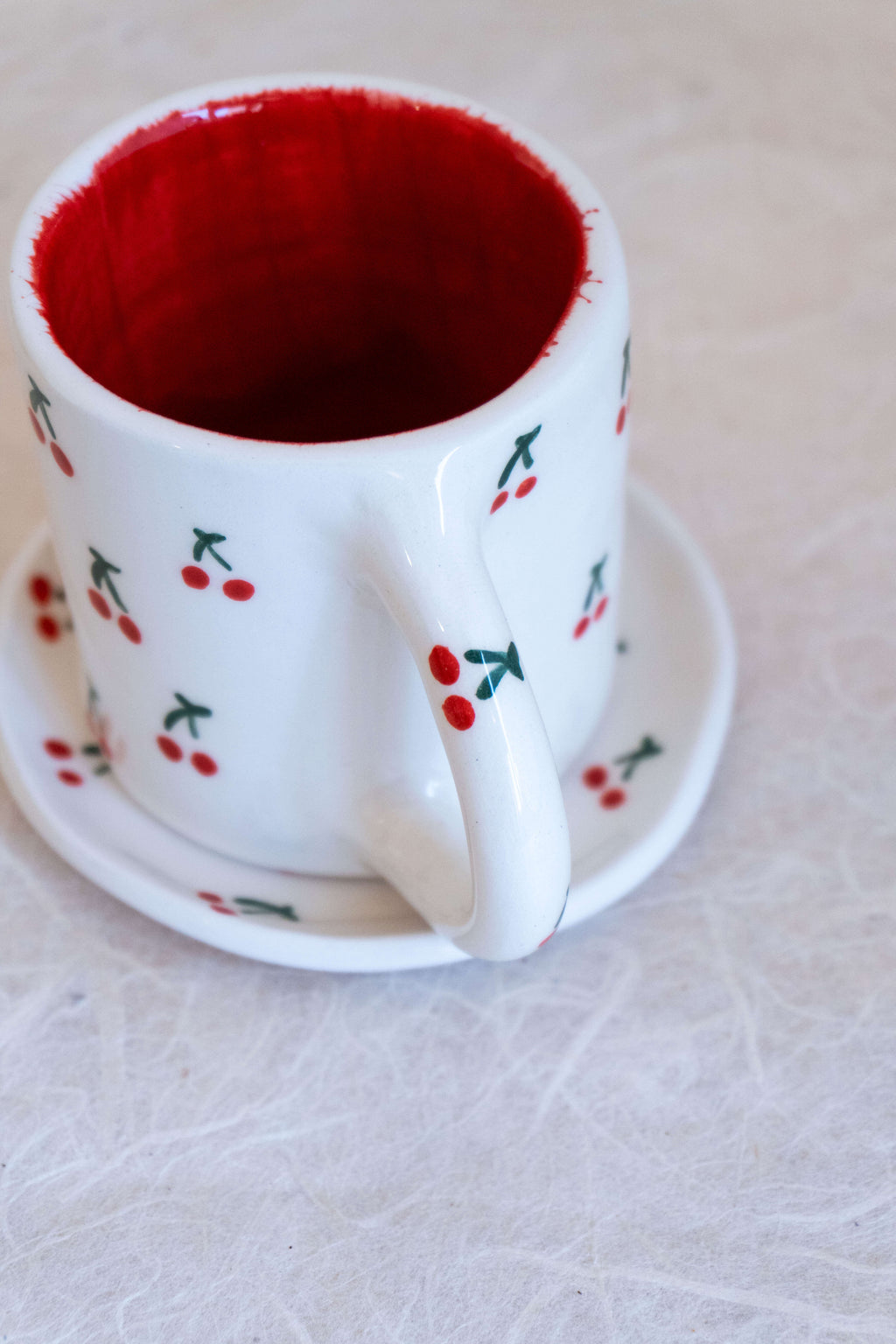 Tazzina da caffè macchiato CILIEGIE