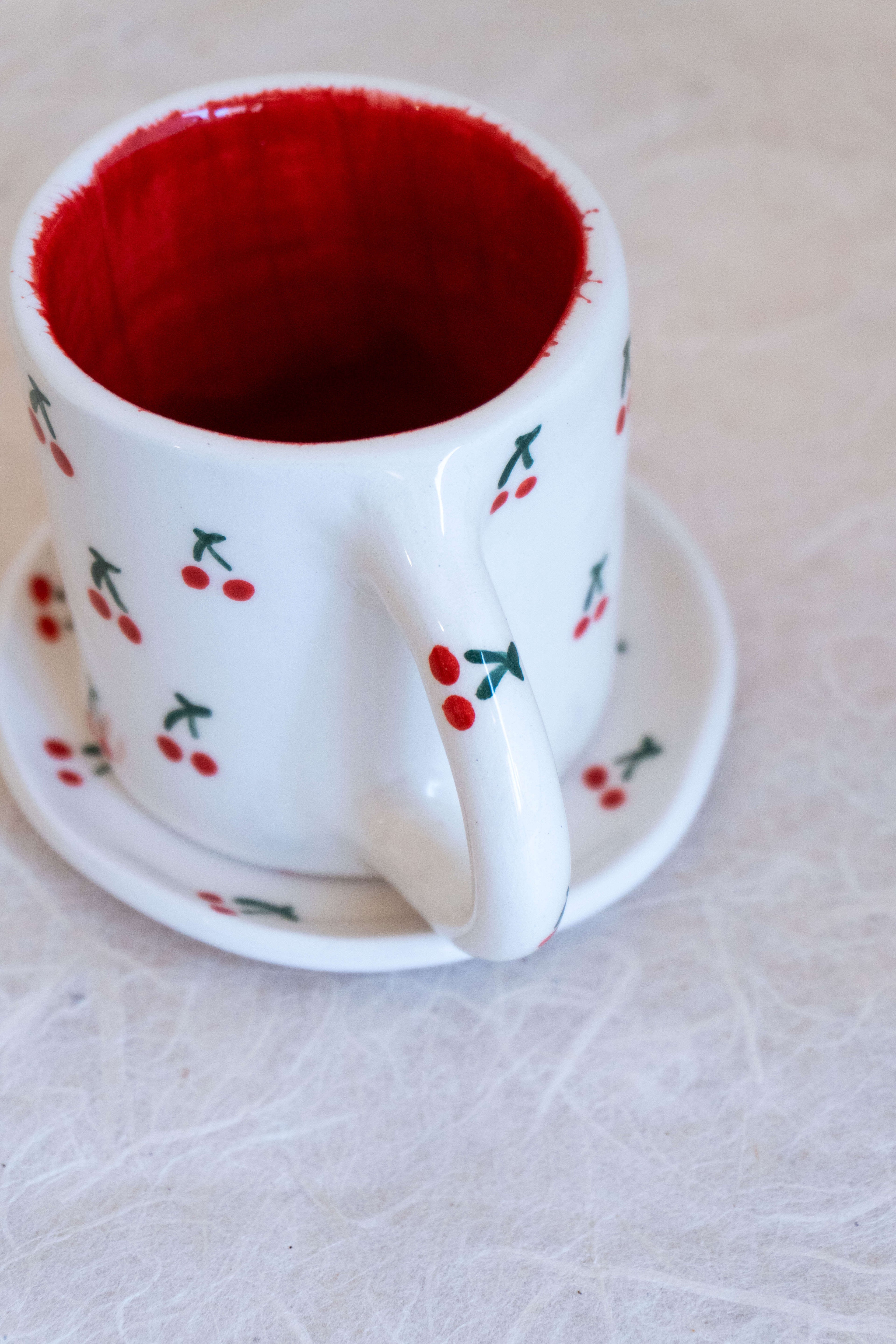 Tazzina da caffè macchiato CILIEGIE