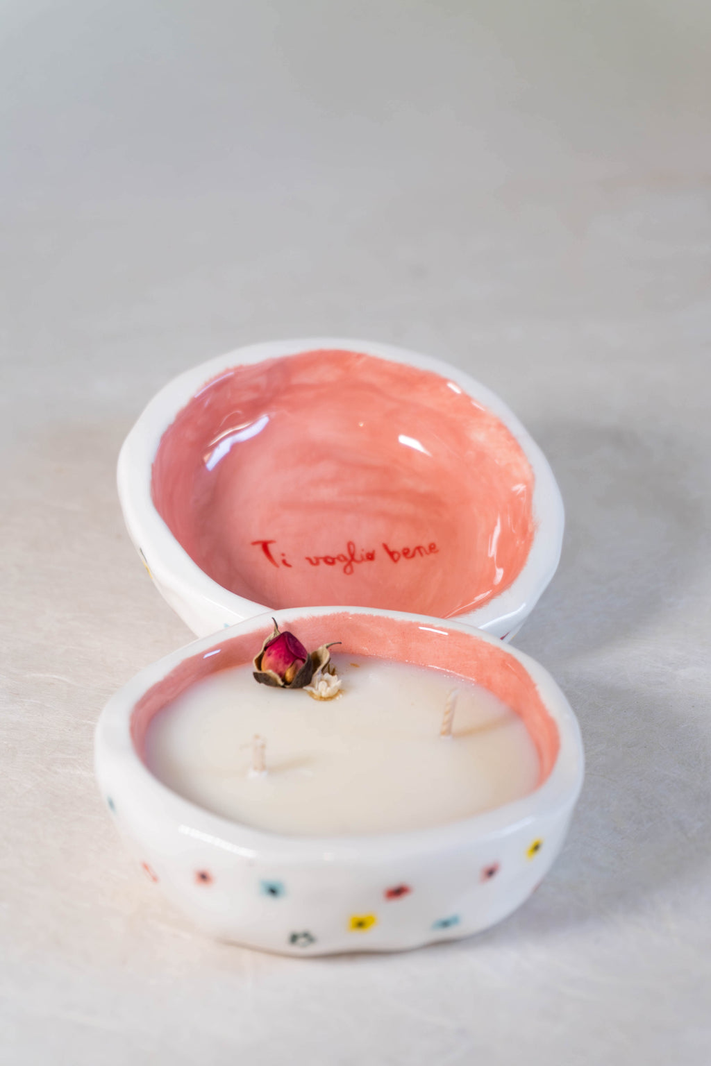 Ciotolina mini con CANDELA - PERSONALIZZATA