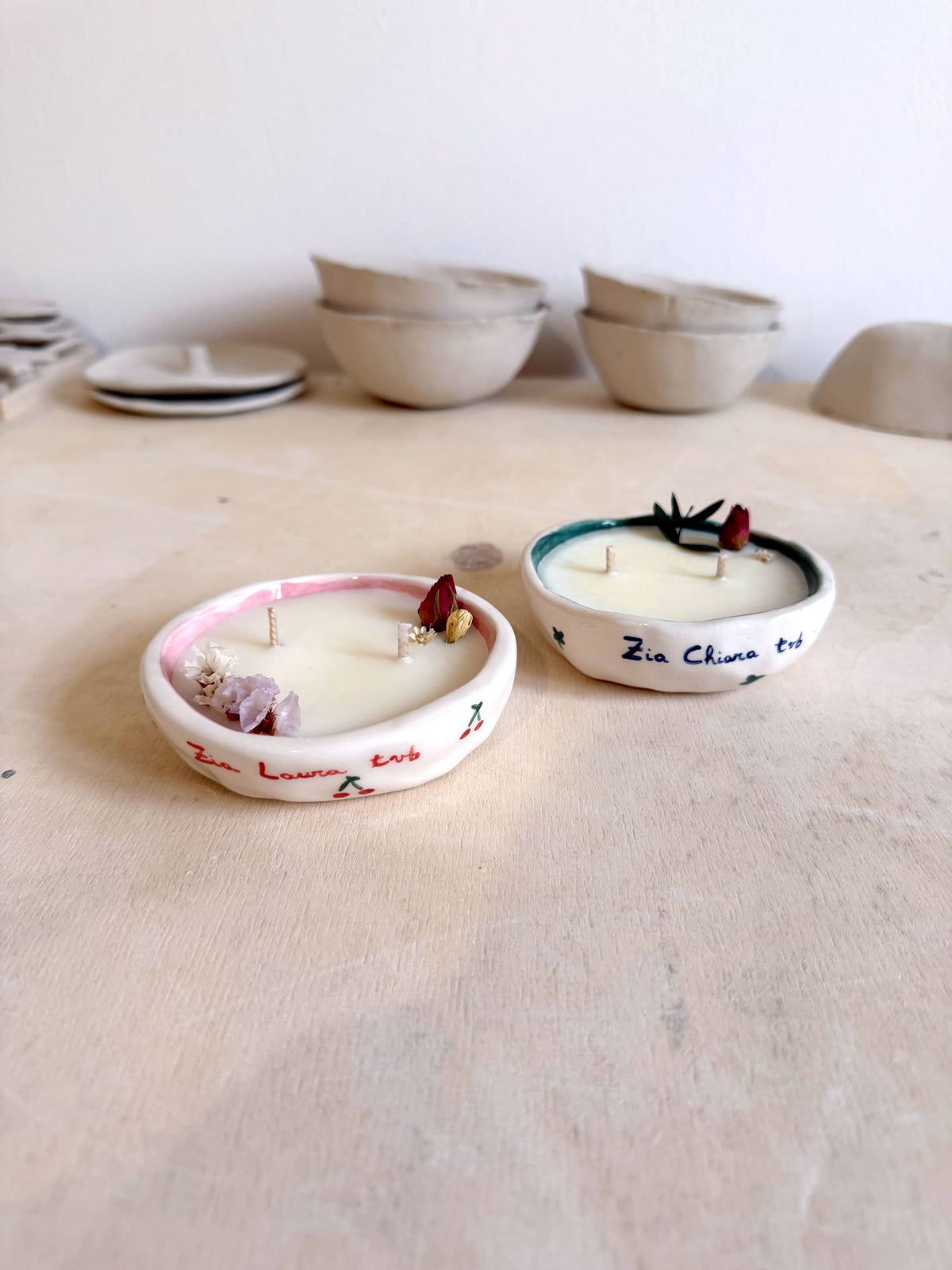 Ciotolina mini con CANDELA - PERSONALIZZATA