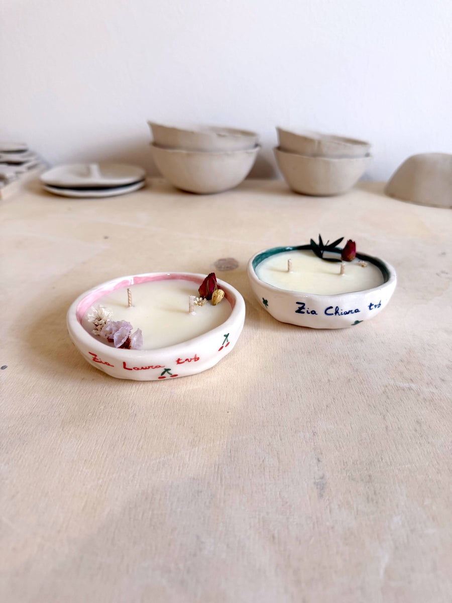 Ciotolina mini con CANDELA - PERSONALIZZATA