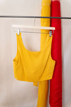 Top double - face giallo
