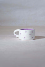 Tazzina espresso BUONDÌ MAMMA - cuori lilla