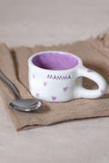 Tazzina espresso BUONDÌ MAMMA - cuori lilla