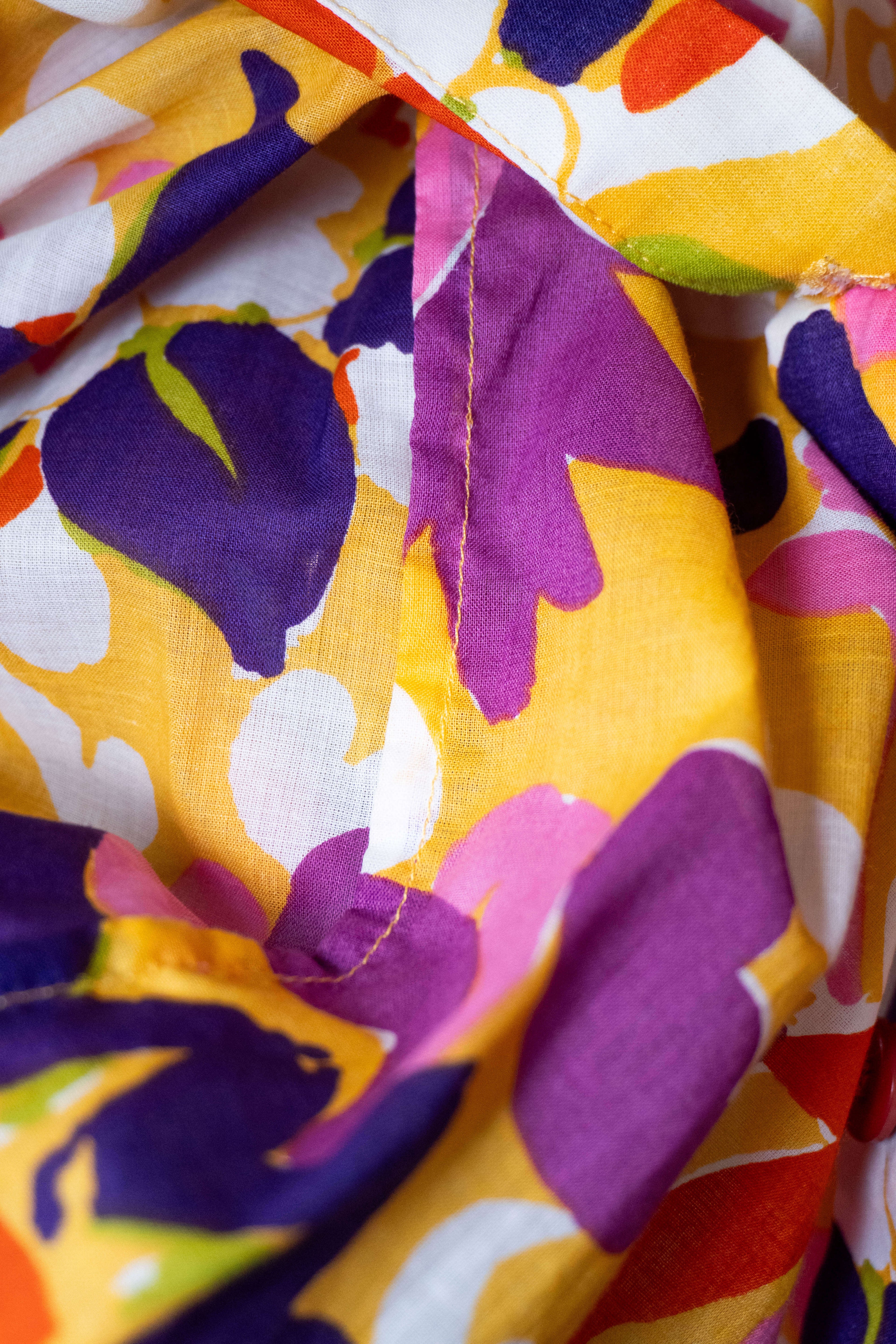 Camicia leggera con fantasia floreale