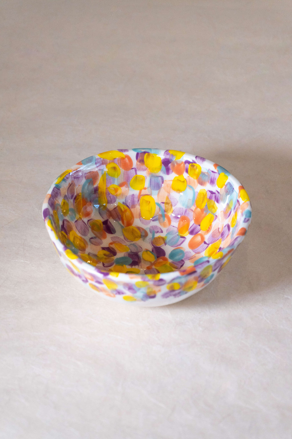 Ciotole con PENNELLATE MULTI COLOR