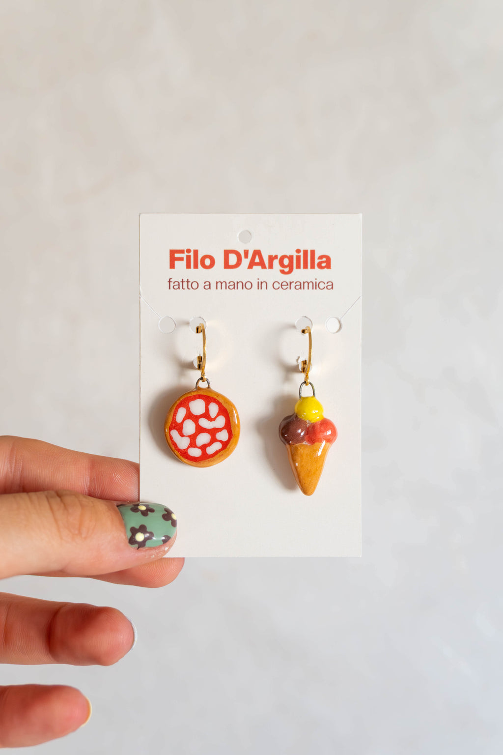 CIONDOLI/ORECCHINI in ceramica