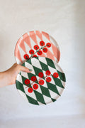 Piatto 21cm SCACCHI + pomodoro