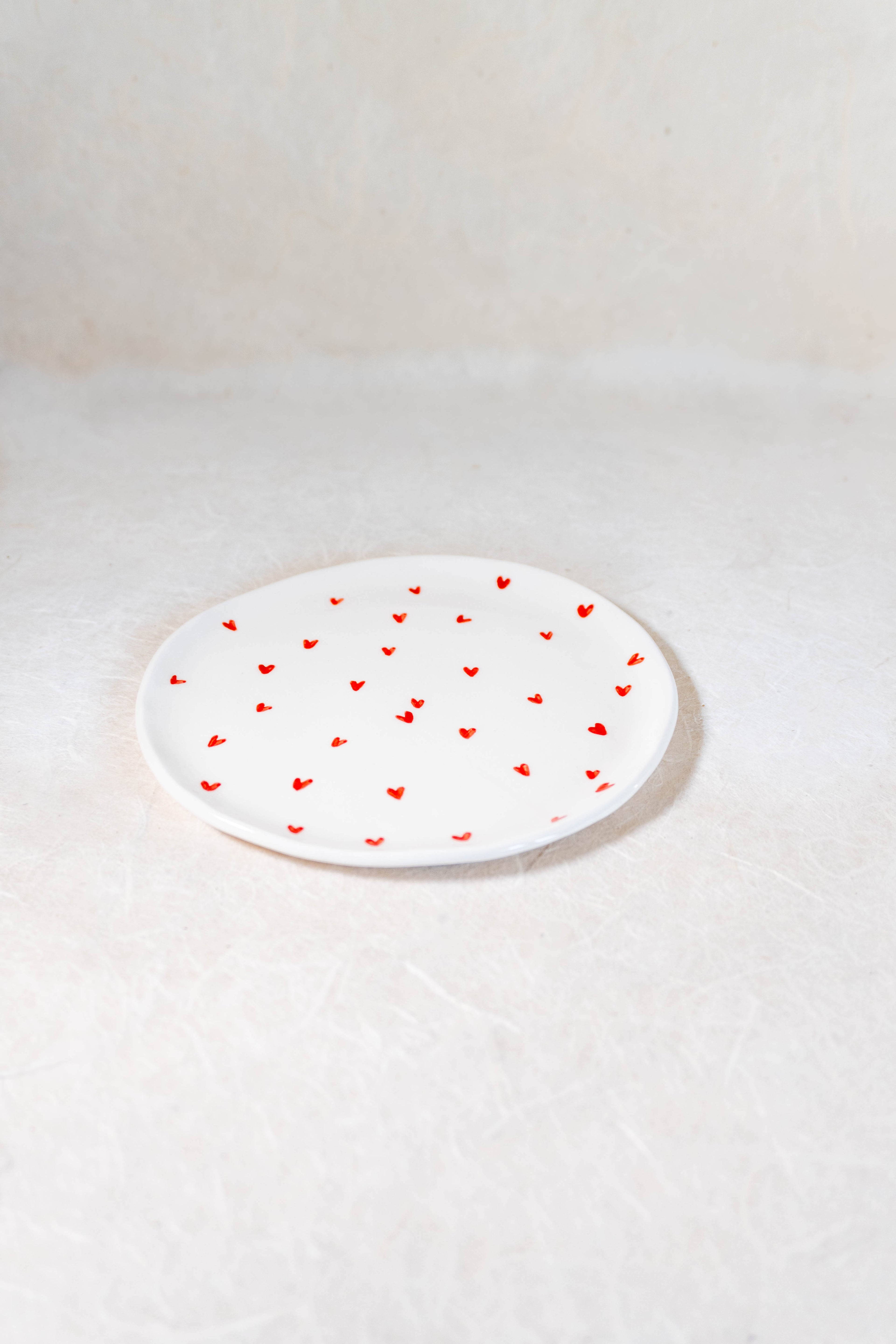 Piattino 13,5cm CUORI ROSSI