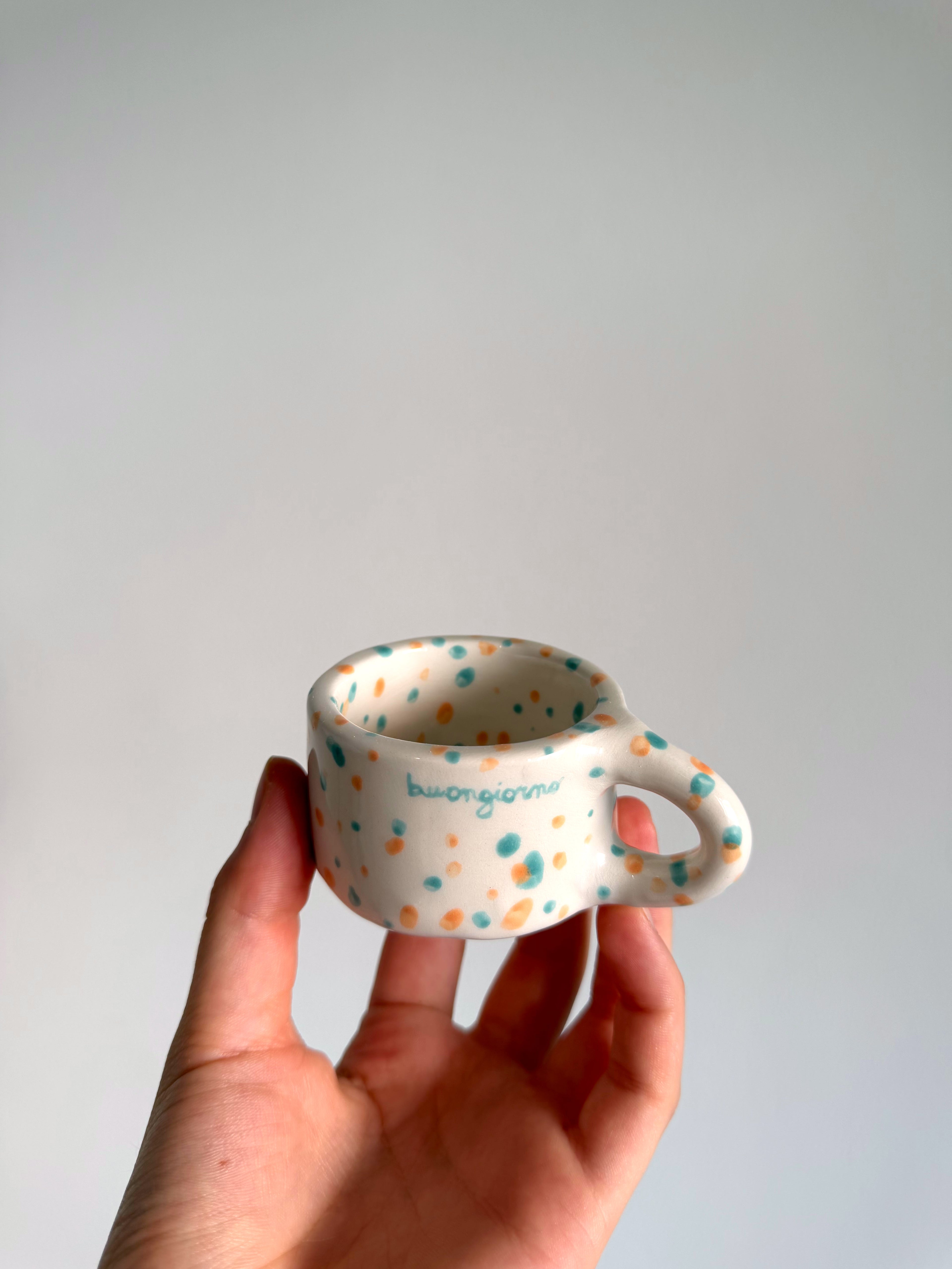 Tazzina espresso pois "buongiorno"