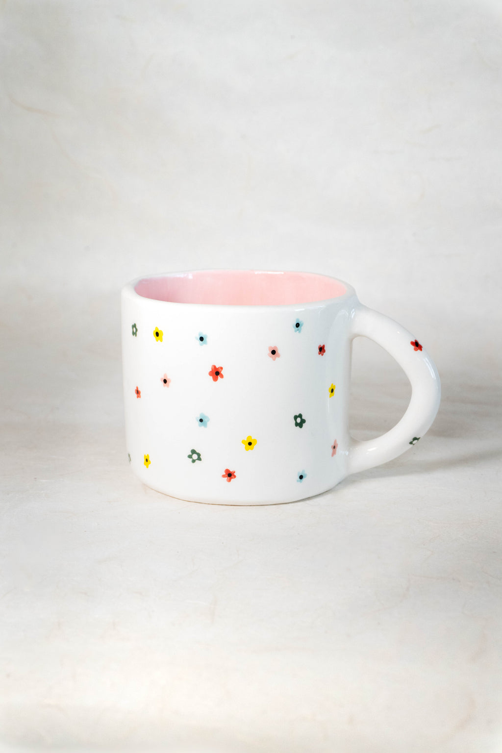 Tazza da latte fiorellini