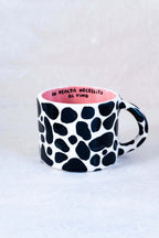 Tazza da latte MUCCATA "in realtà necessito di vino"