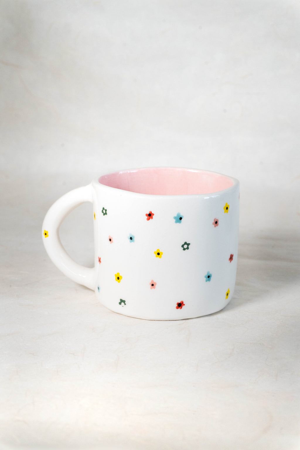 Tazza da latte fiorellini