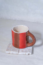 Tazzina macchiato a RIGHE