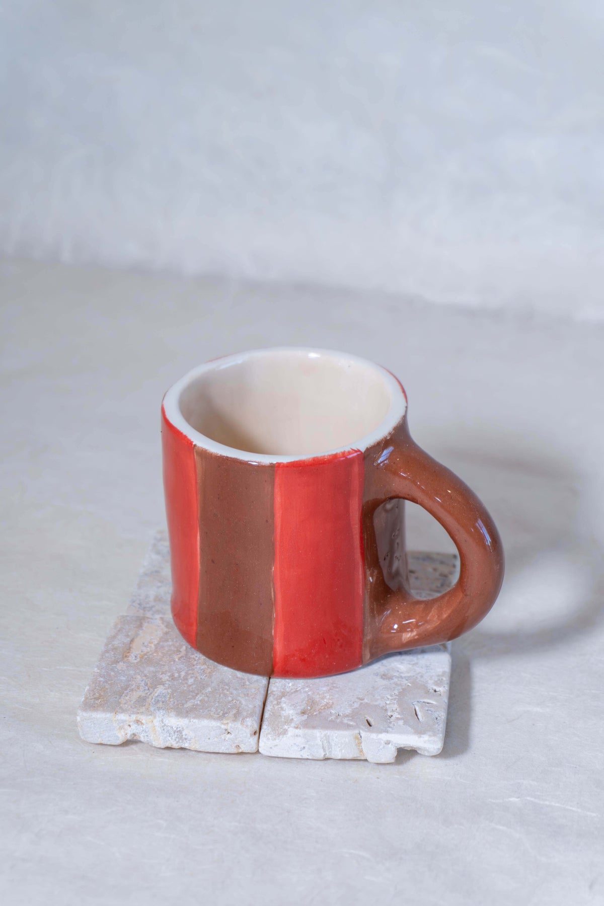 Tazzina macchiato a RIGHE