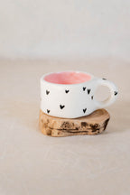 Tazzina espresso CUORI ROSSI e NERI