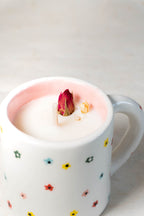 Tazzina da macchiato FIORELLINI con CANDELA