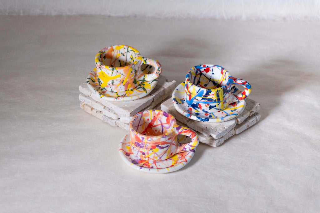 Tazzina espresso POLLOCK - colori vari