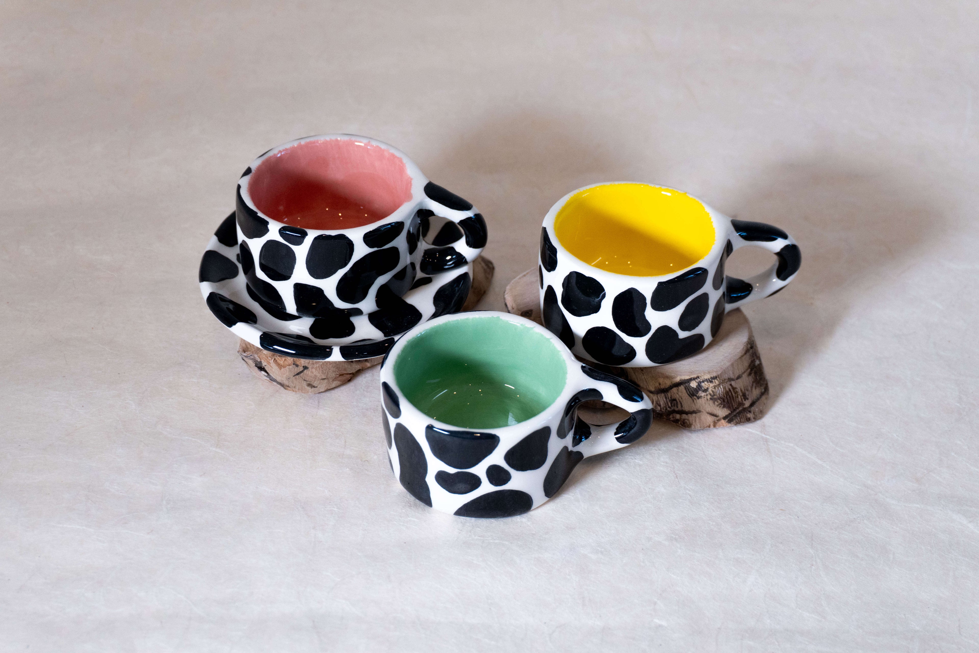 Tazzina espresso MUCCATA - INTERNO TINTA UNITA