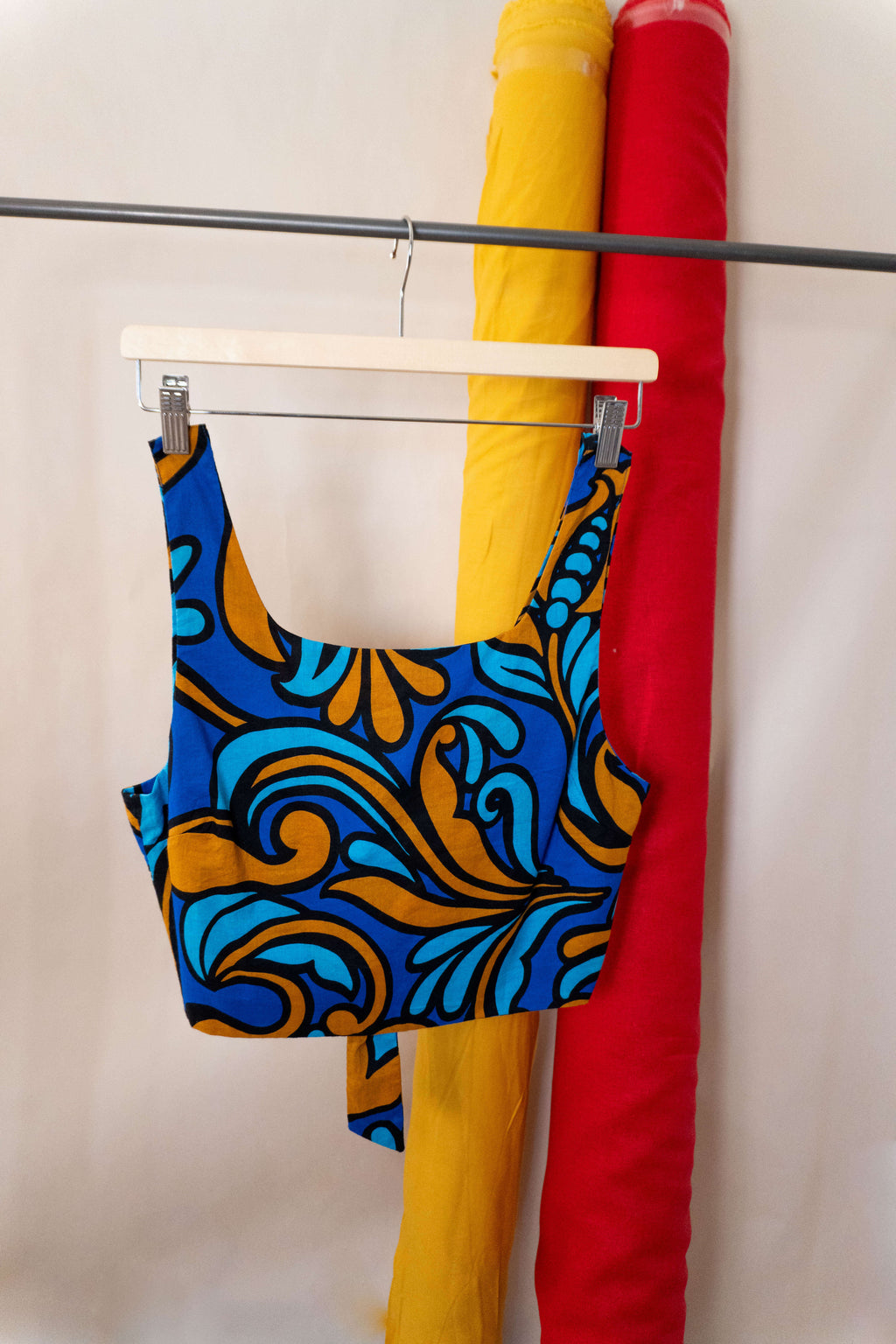 TOP double-face blu fantasia