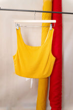 TOP double-face giallo - bianco